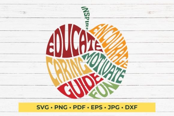 Apple Design for Teacher Tutor Word Art: Graphics & Crafts