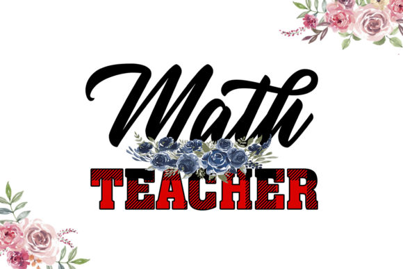 Math Teacher Plaid Pattern: Graphics for Crafts