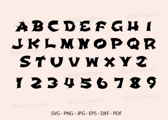 Ninja Font SVG: Bold Graphics for Crafts