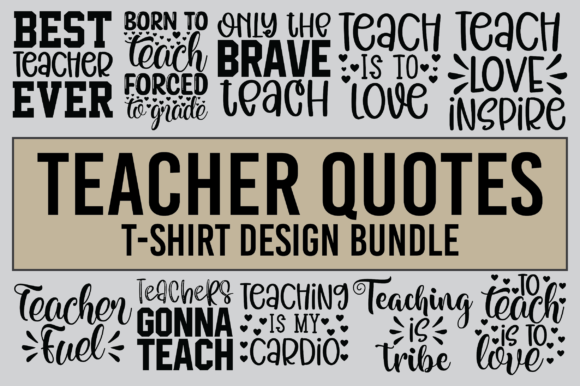 Review: Teacher Quotes T-shirt Design Bundle