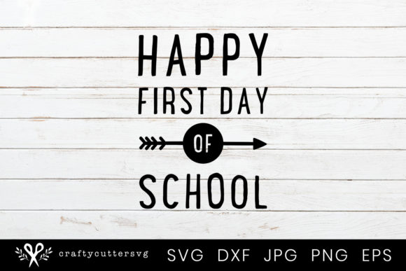 Reviewing Happy First Day of School Arrow Clipart