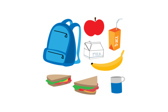 School Lunch Elements: Graphics for Crafts & Design