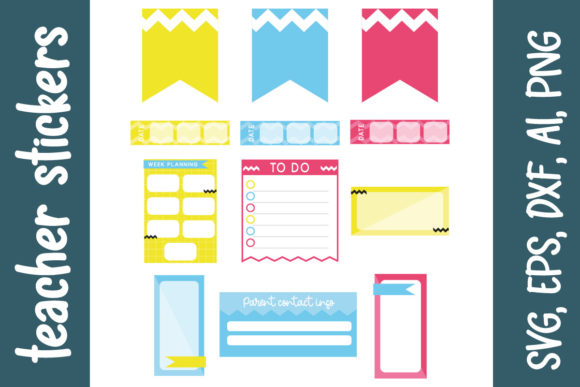 Teacher Stickers: Graphics for Crafts & Business